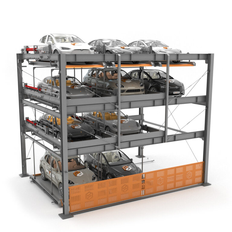Четырехуровневая пазловая парковочная система Mutrade BDP-4 (2500/2000 кг)